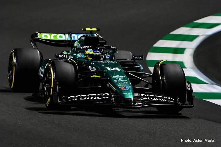 fernando alonso fp1 aston marttin f1 jeddah