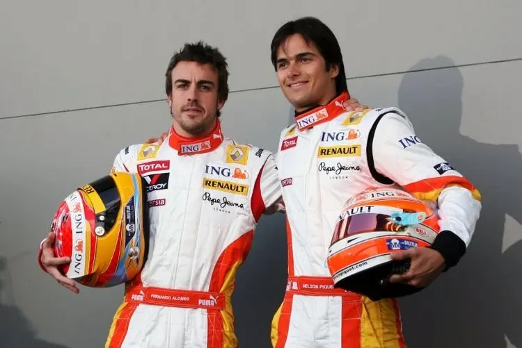 fernando alonso nelson piquet wall