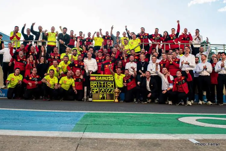 ferrari celebrations silverstone 2022