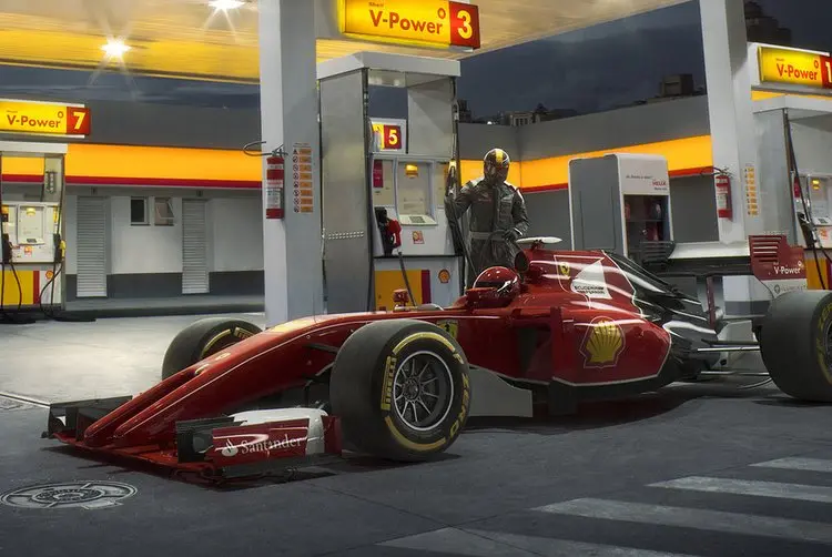 ferrari shell