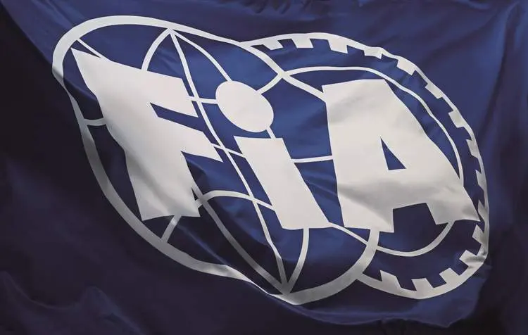 fia flag with logo