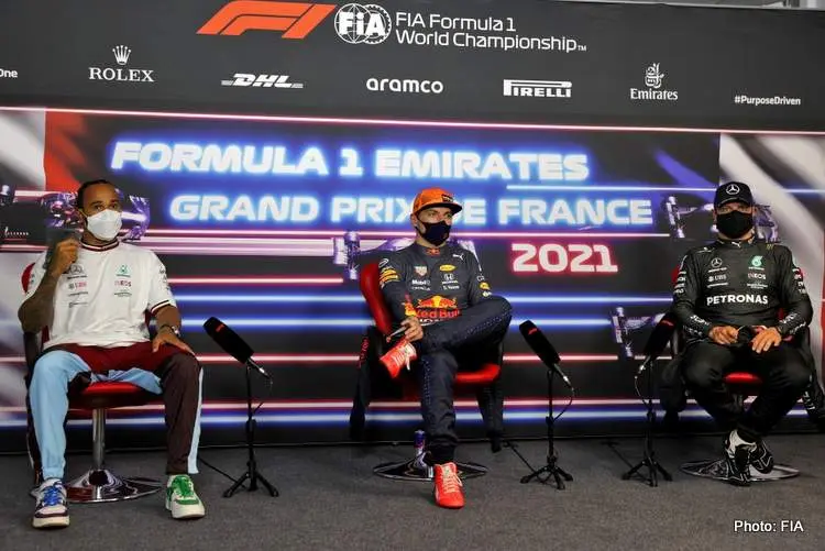french grand prix qualifying press conference f1 hamilton verstappen bottas