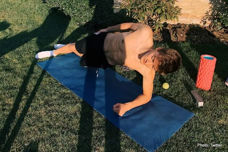 george russell in the garden