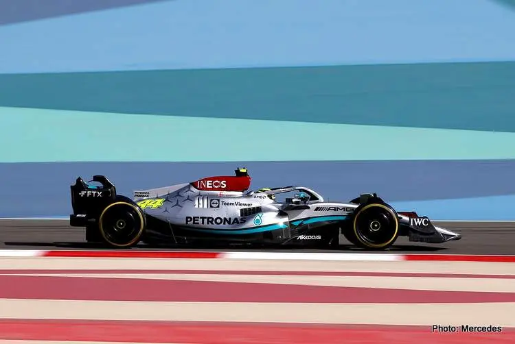 hamilton bahrain fp1 2022