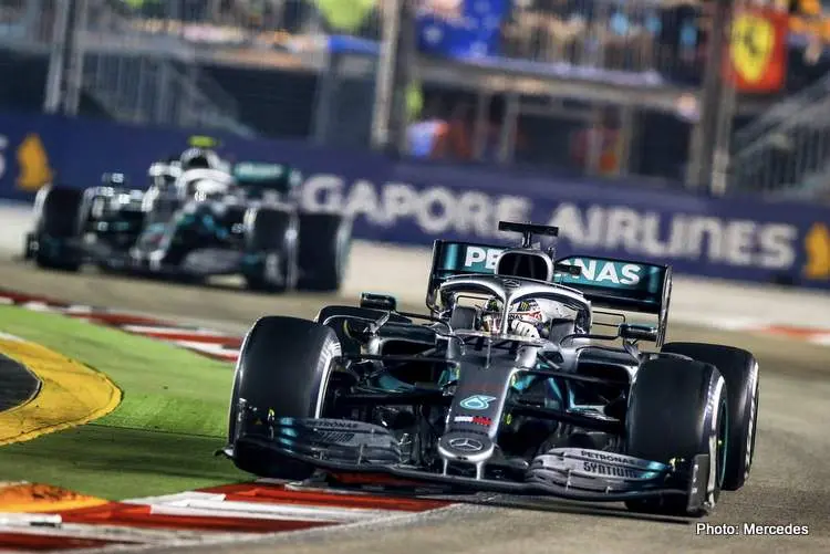 hamilton bottas singapore 2019