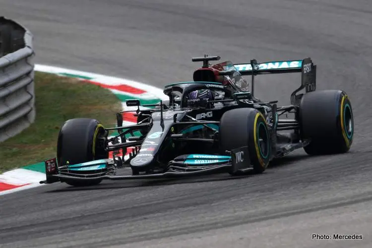 hamilton fp1 monza 2021 fastest
