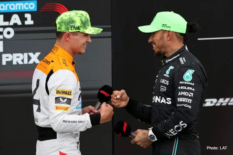 hamilton norris silverstone 2023