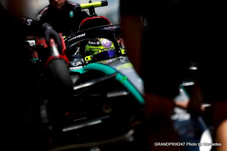 hamilton spanish gp fp1 2024 mercedes herbert no to sabotage