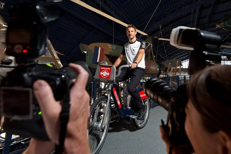 jenson button summer cycling photocall rllw14qq3ixx