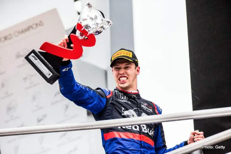 kvyat podium 2019 germany