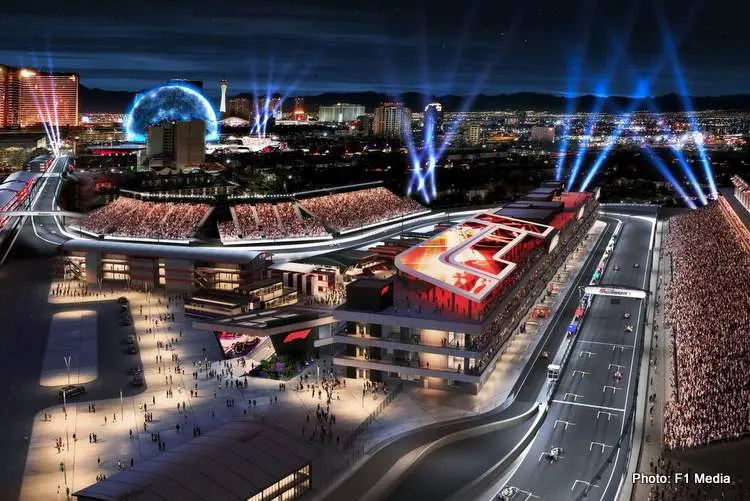 las vegas grand prix graphic formula 1 in america