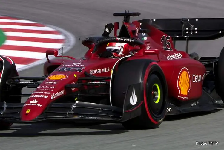 leclerc barcelona quali 2 2022