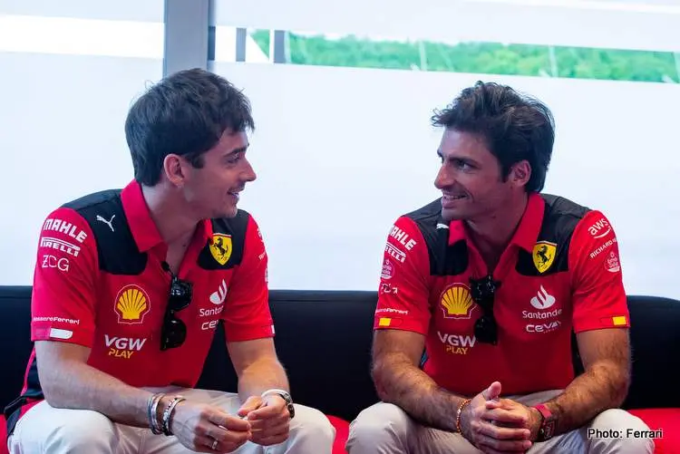 leclerc sainz spa 2023