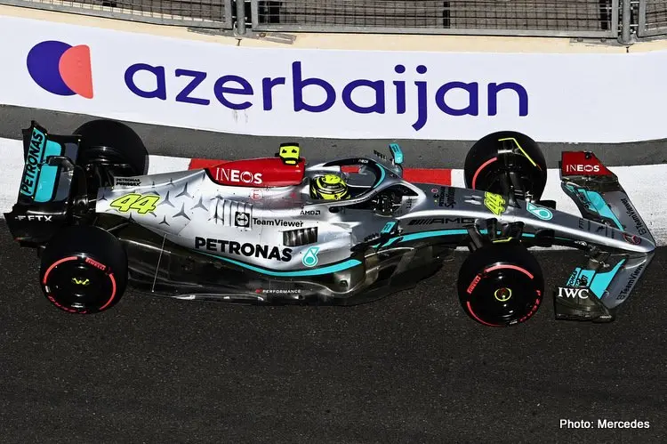 lewis hamilton baku mercedes
