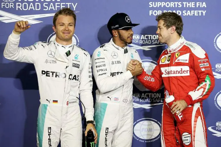 lewis hamilton of great britain and mercedes gp nico rosberg of germany and mercedes gp and sebastian vettel of germany and ferrari2 2