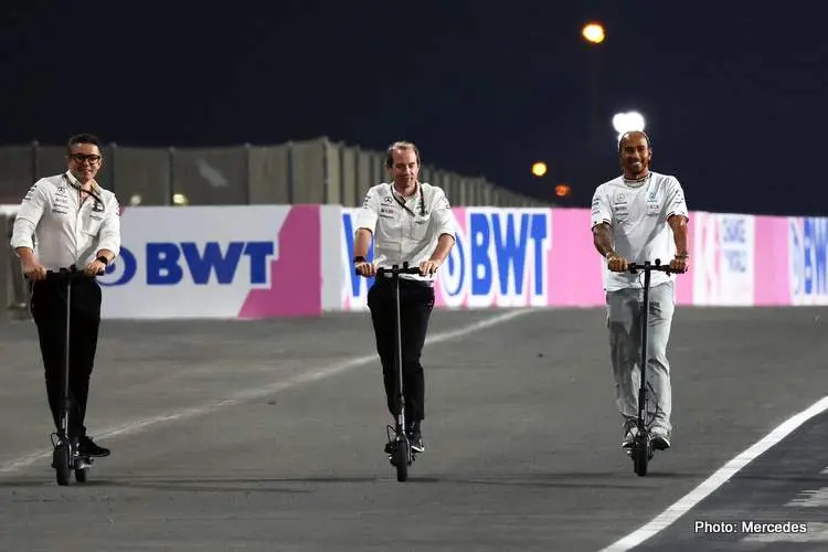 lewis hamilton scooter mercedes