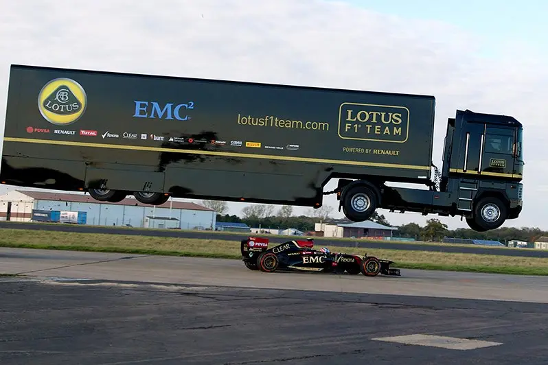 lotus f1 team jump