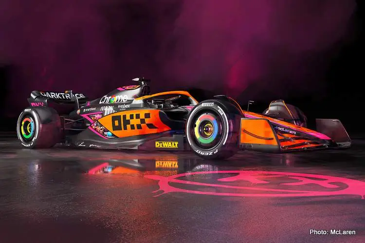 mclaren asian double header livery 2022