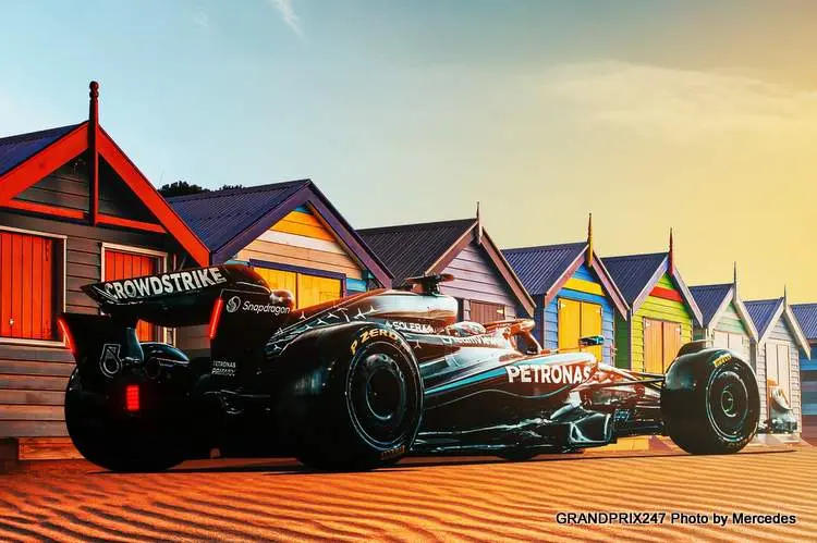 mercedes w16 melbourne 2025