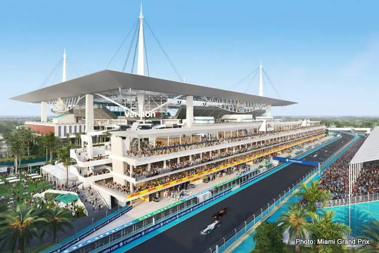 miami gp outside padock 2023