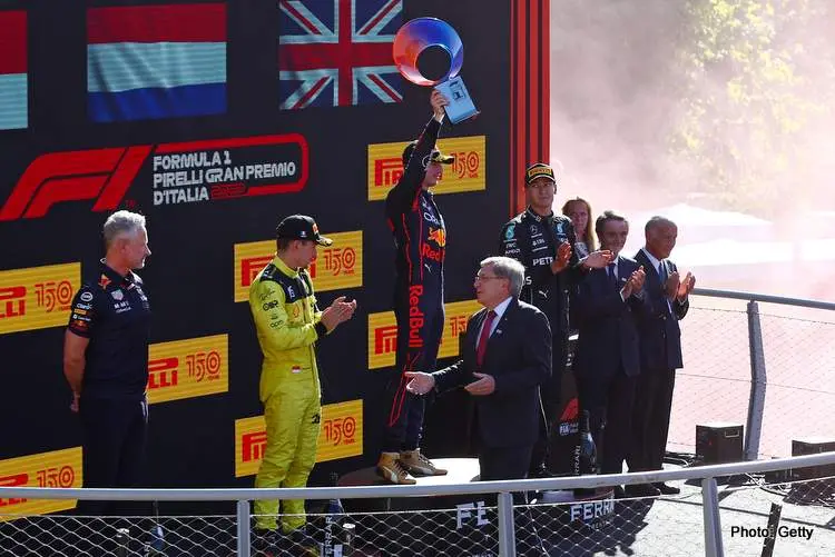 monza podium celebrations 2022