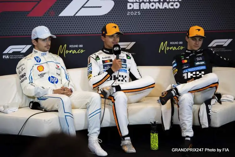 norris leclerc piastri monaco 2025