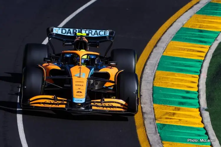 norris melbourne fp3 2022