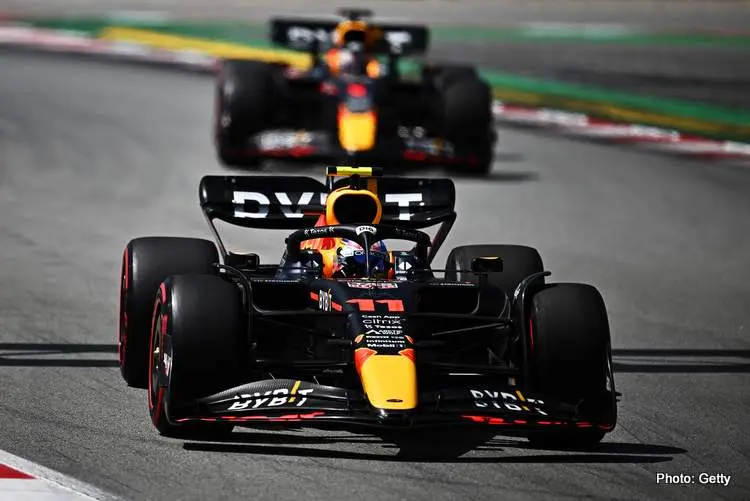 perez verstappen barcelona race 2022