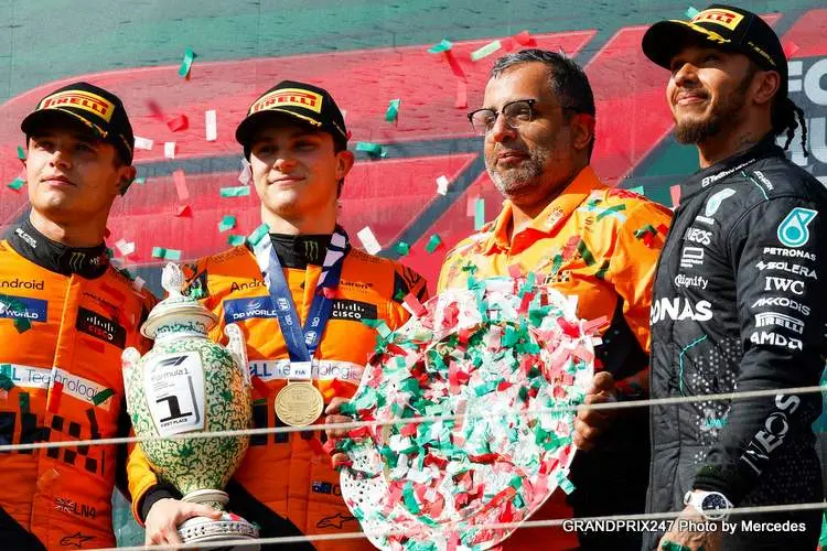 piastri norris hamilton hungary 2024