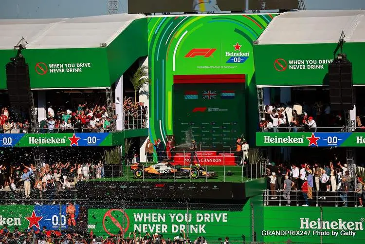 podium celebrations mexico 2025