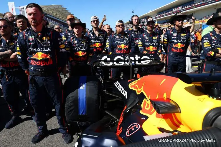 red bull racing grid austin 2025