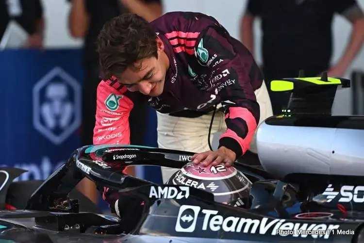 russell antonelli f1 mercedes contract