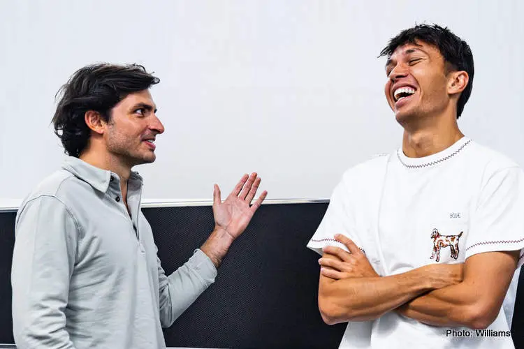 sainz albon f1 williams teammates