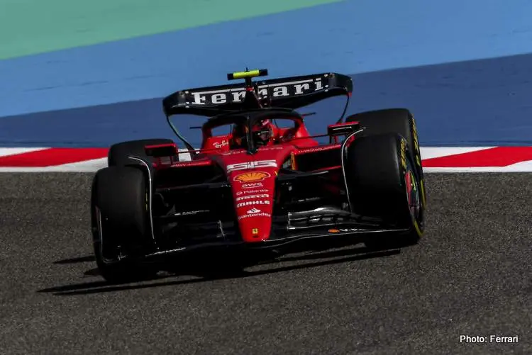 sainz bahrain testing 2023