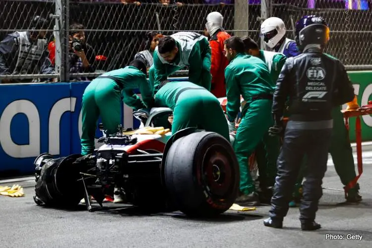 schumacher haas f1 jeddah saudi qualifying crash accident