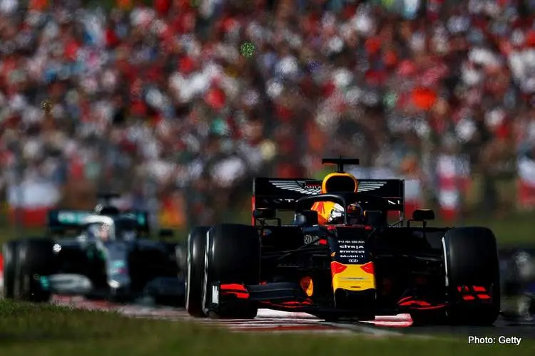 verstappen hamilton hungary 2019