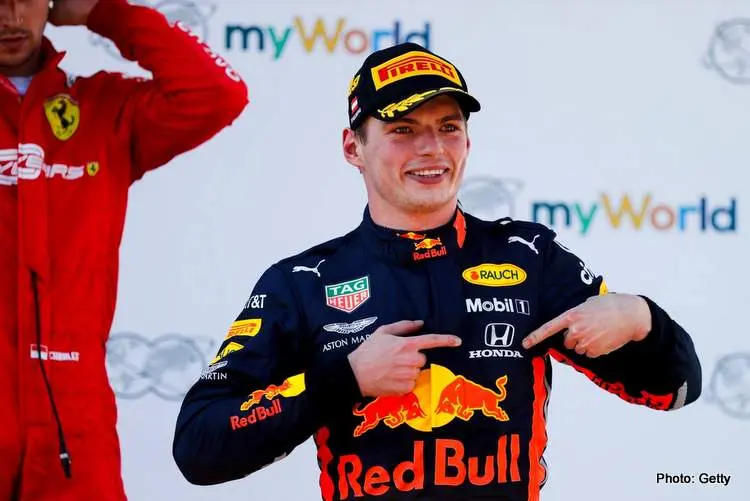 verstappen honda podium