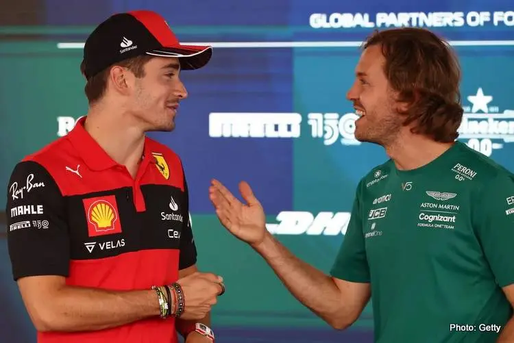 vettel leclerc hungary 2022