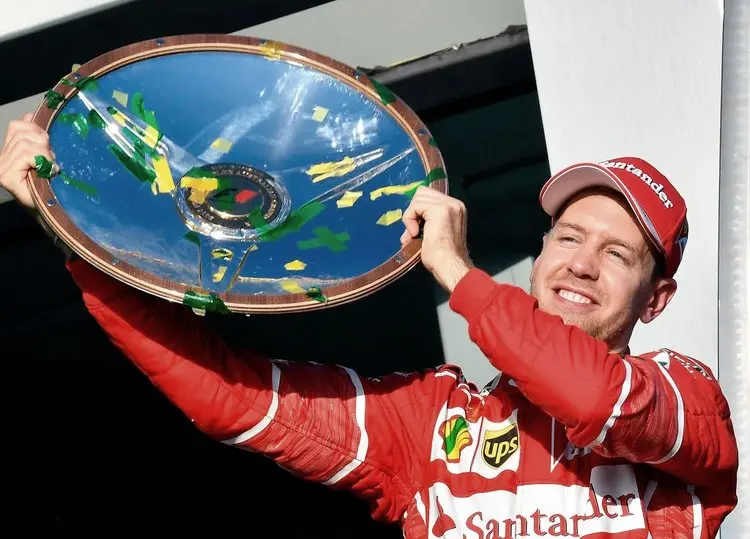 vettel podium
