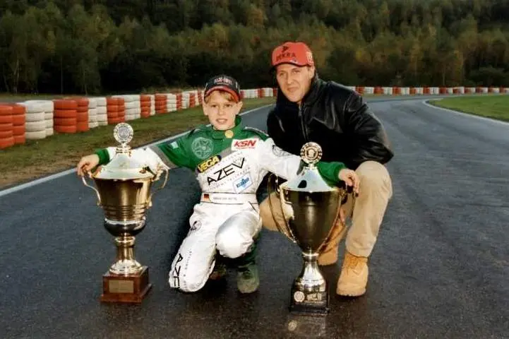 vettel schumacher karting