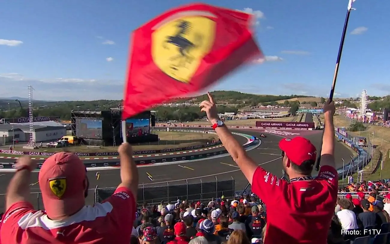 ferrari f1 fans hungary