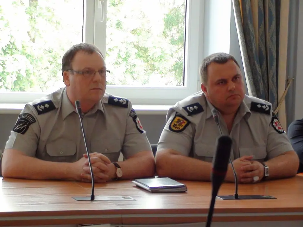 Marijampolės ir Kazlų Rūdos policijos vadovai