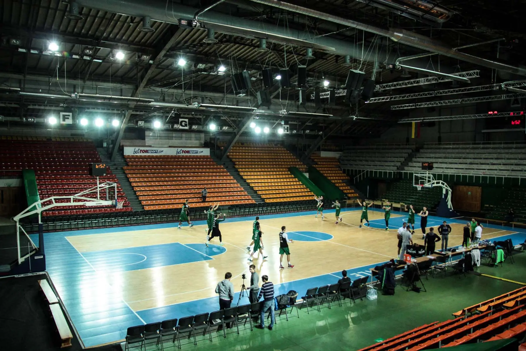 Kauno "Žalgirio" treniruotė sporto halėje