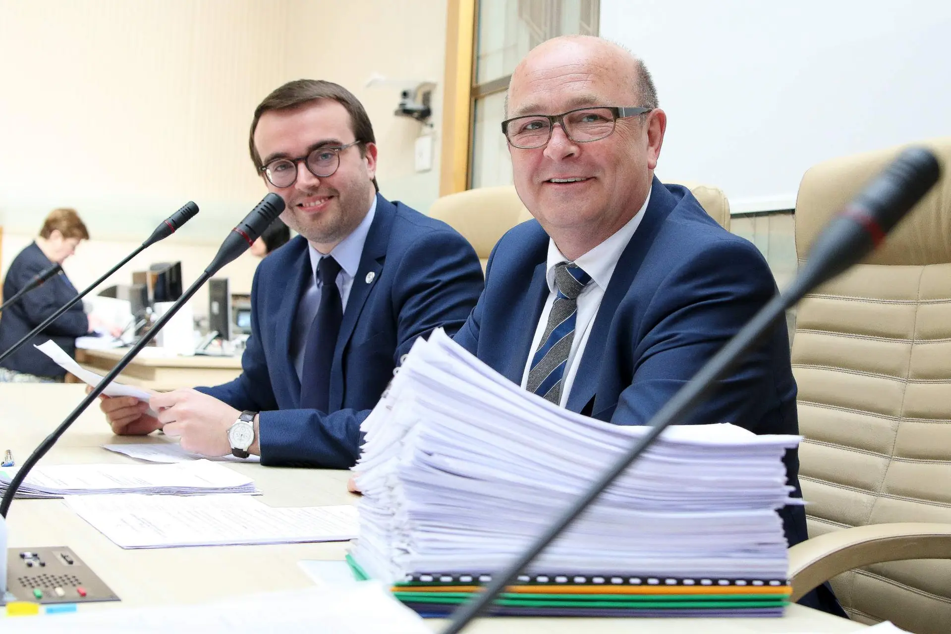 Kauno meras V.Matijošaitis ir vicemeras P.Mačiulis