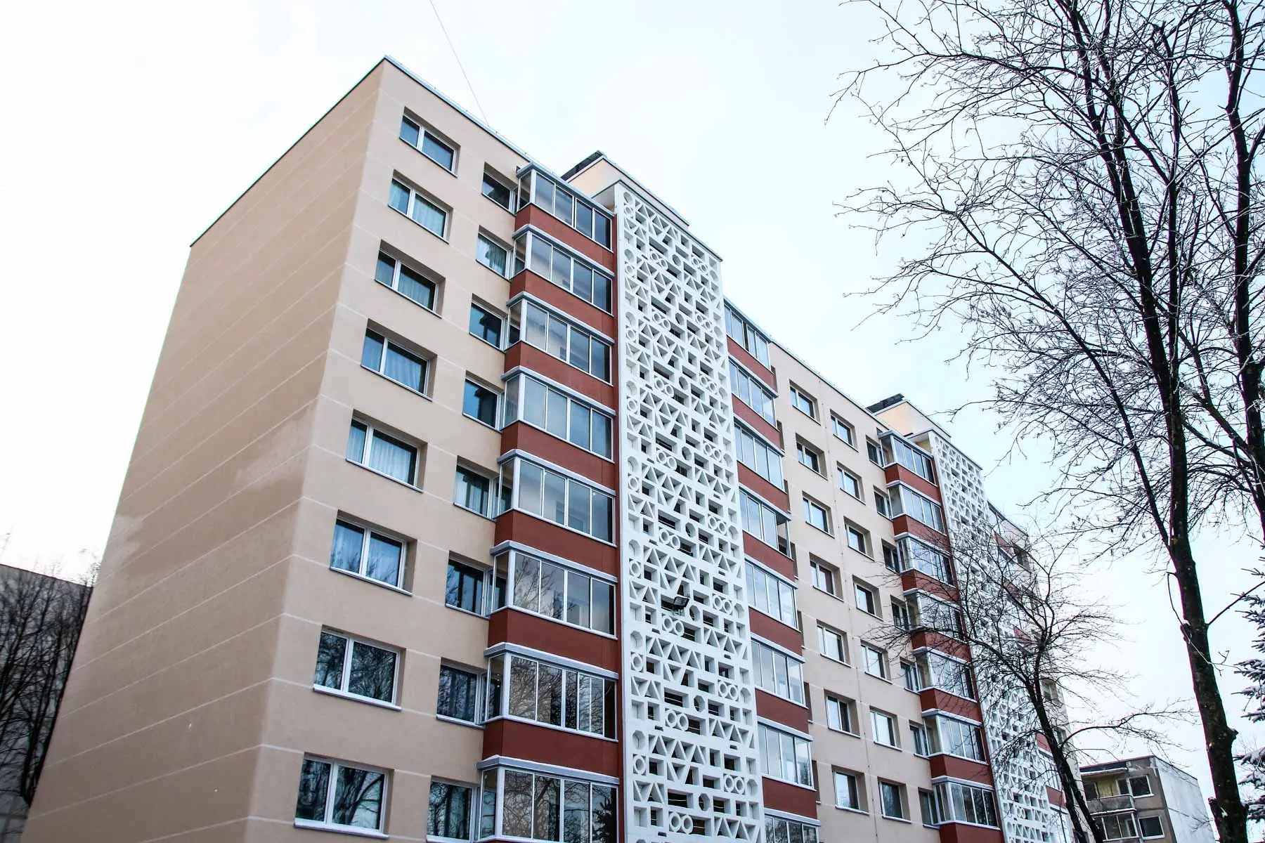 Renovuotas daugiabutis V. Krėvės pr.