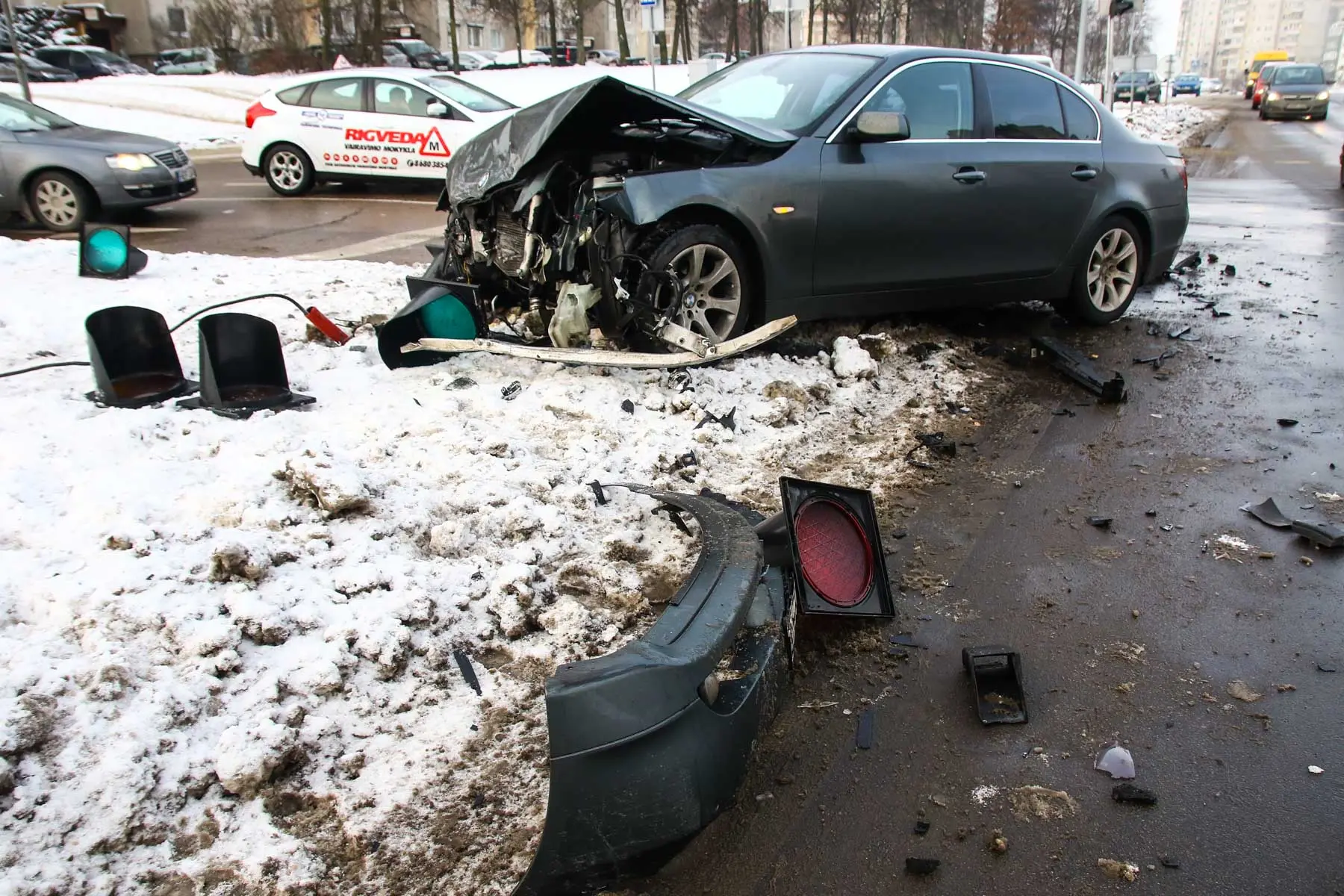 BMW avarija ant Šilainių kalno