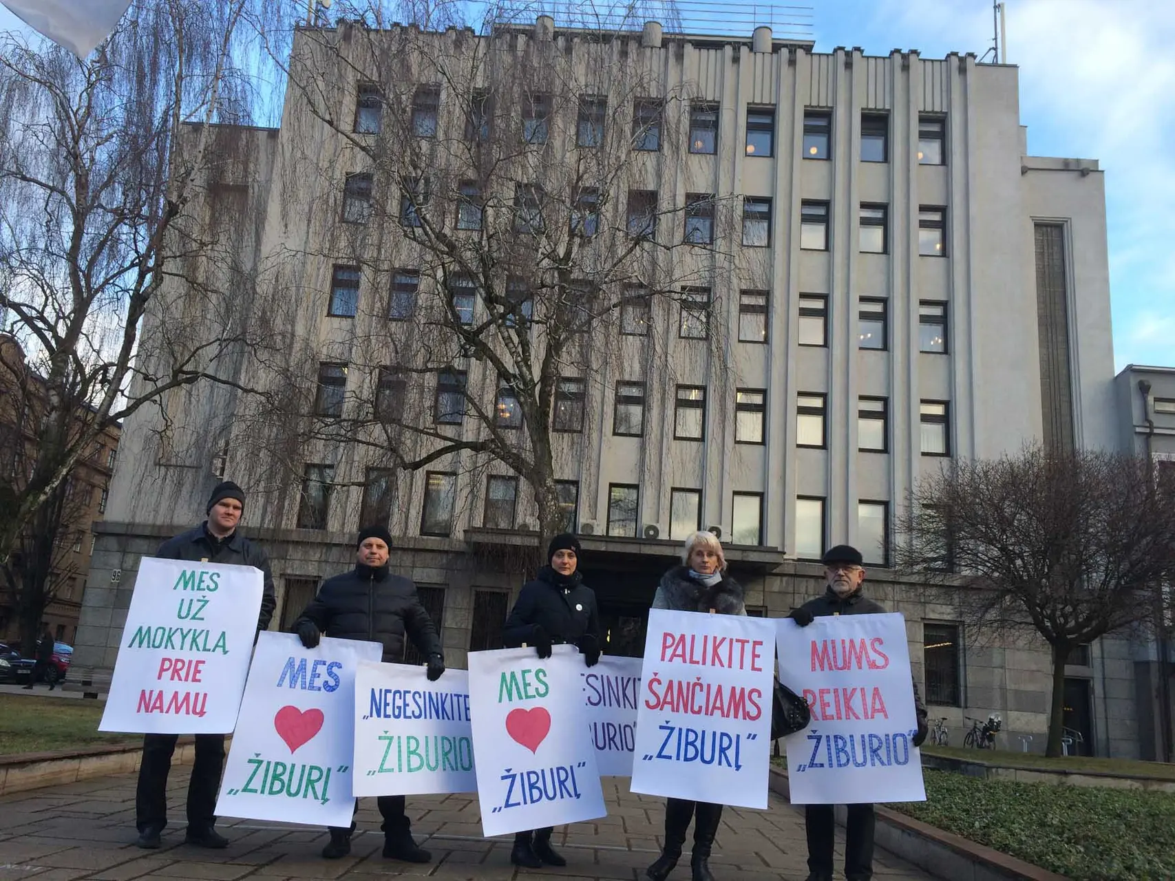 Piketas prie savivaldybės
