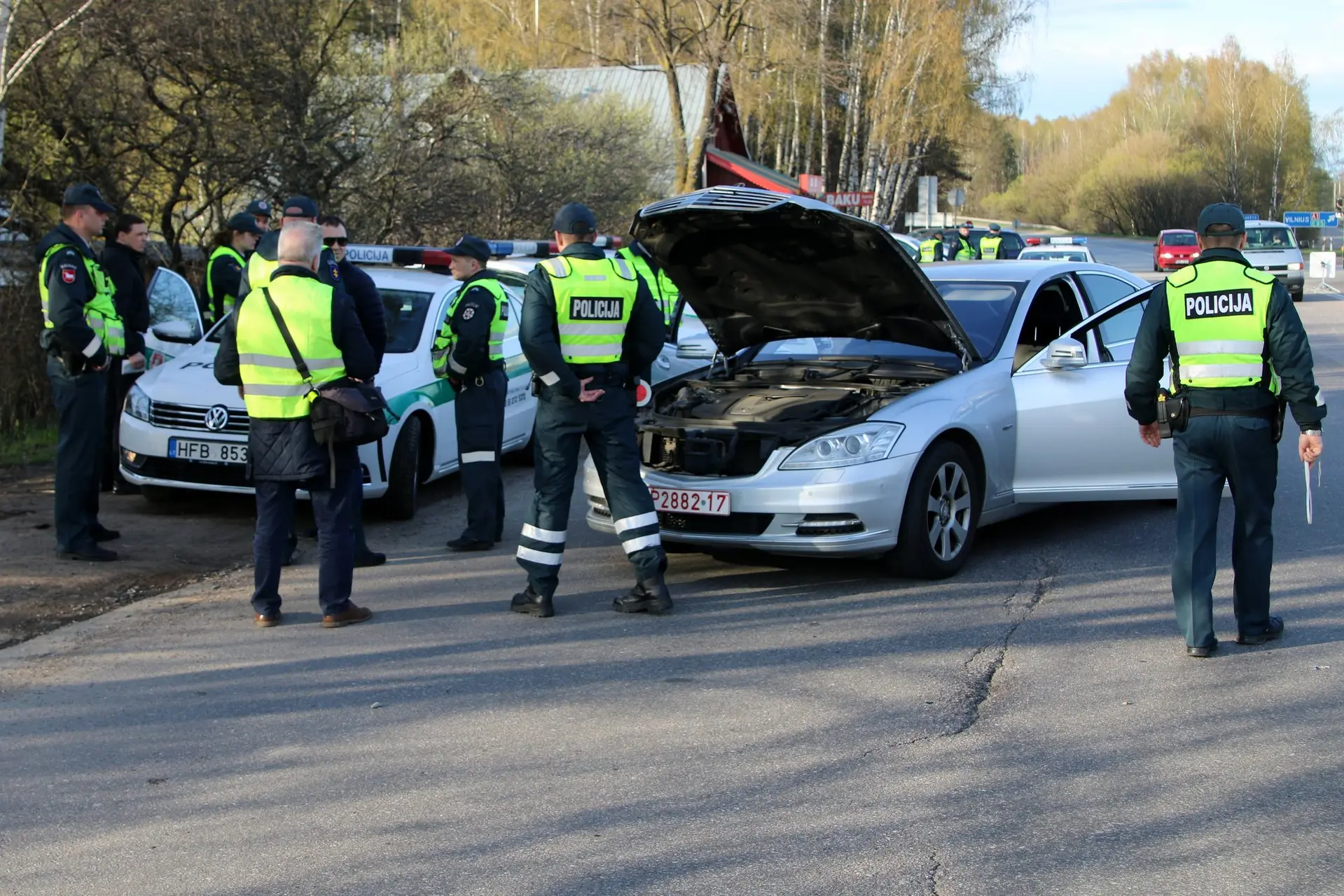 Vilniaus kelių policijos pareigūnų reidas Kaune