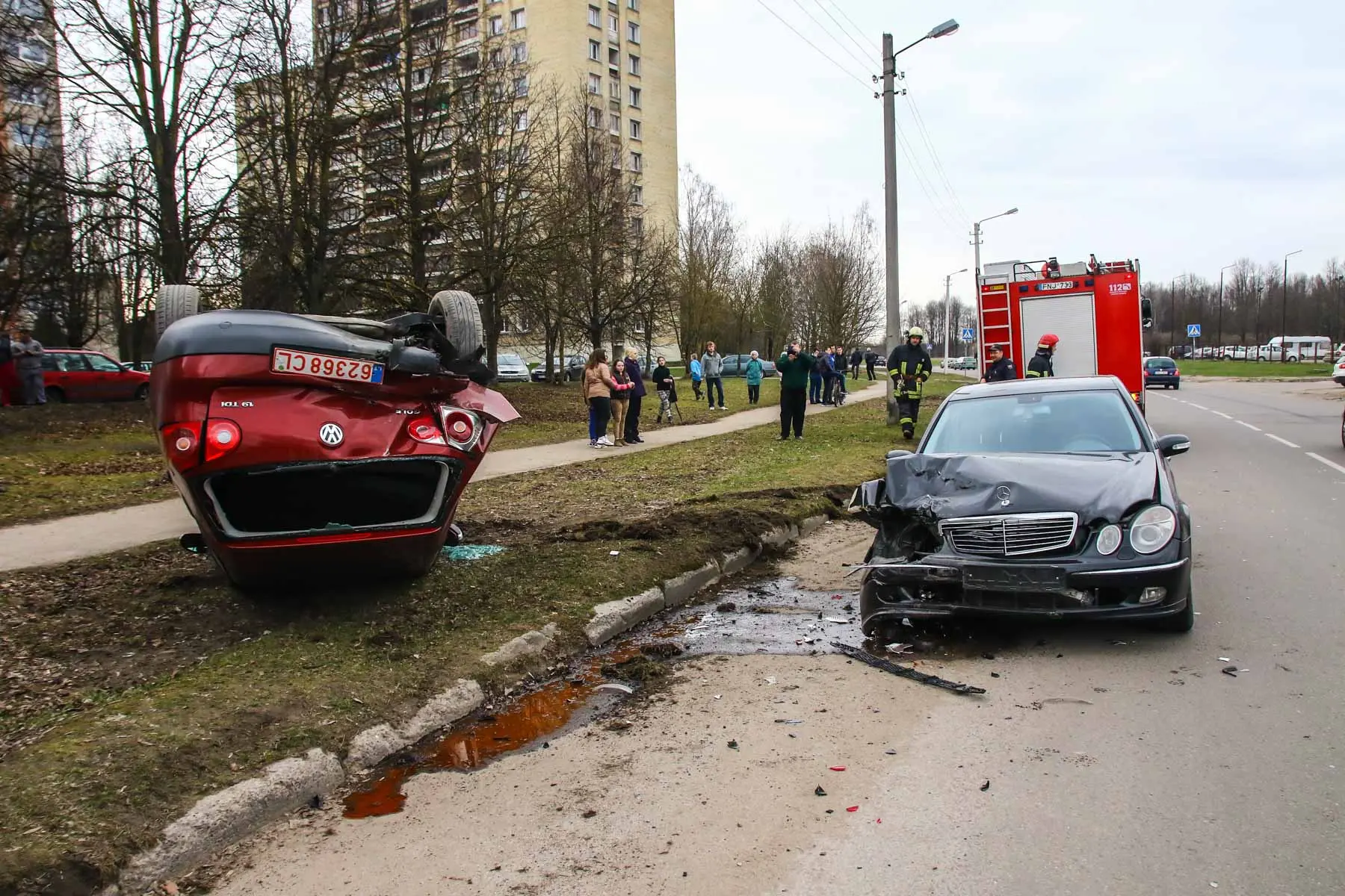 Avarija partizanų gatvėje