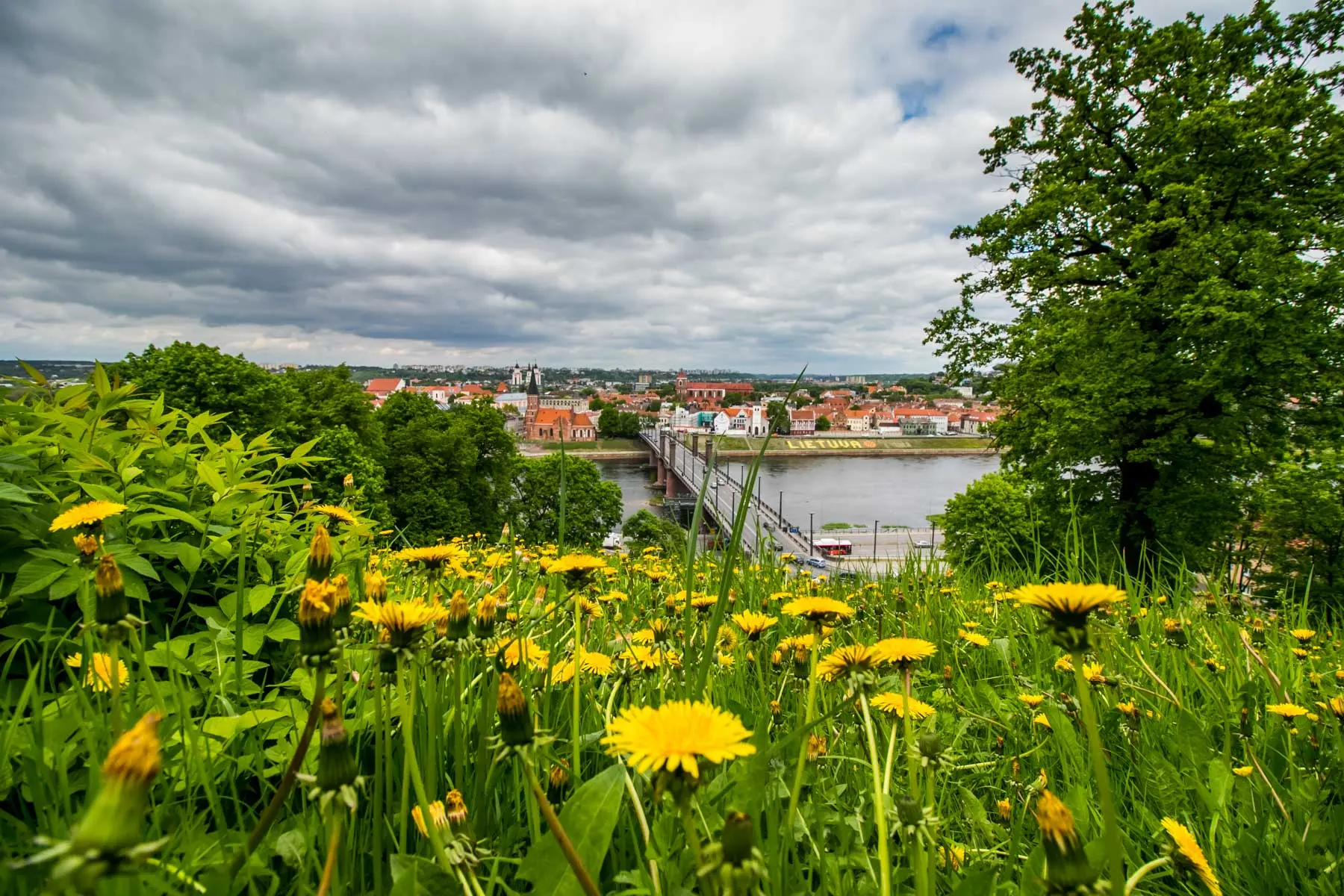 Nuo Kauno panoramų atsiveriantys vaizdai